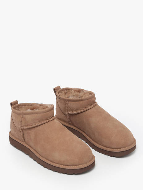 Boots Classic Ultra Mini Uit Leder Ugg Bruin accessoires - 01116109 ander zicht 1